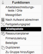 Arbeitspakete Arbeitspakete