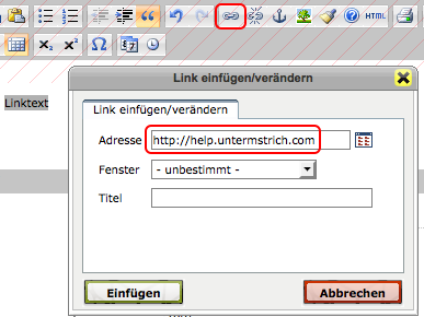 Link einfügen