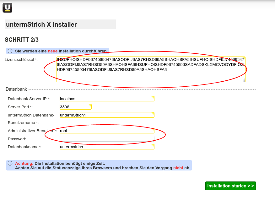 Schritt 2 Installation